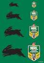 Rabbitohs NRL Logo Icing Sheet